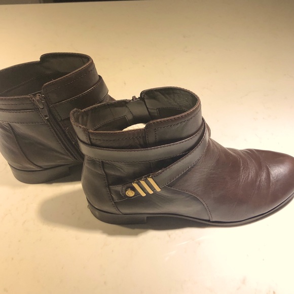 Booties Ann Klein brown 9.5 - Picture 5 of 7